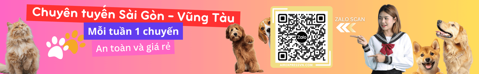 Thủ tục vận chuyển thú cưng Vũng tàu